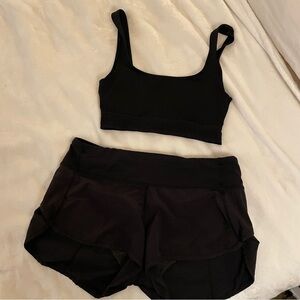 Bundle: lululemon athletica shorts size 6 and Victoria’s Secret Pink Sports Bra